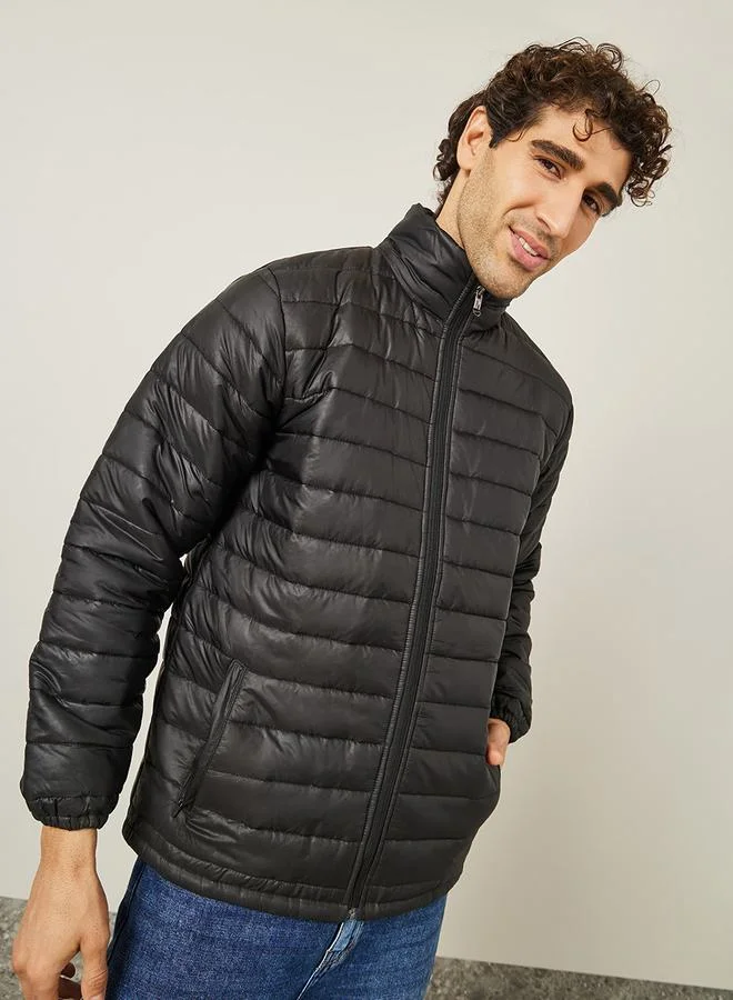 Styli Zip Through Relaxed Fit Puffer Jacket
