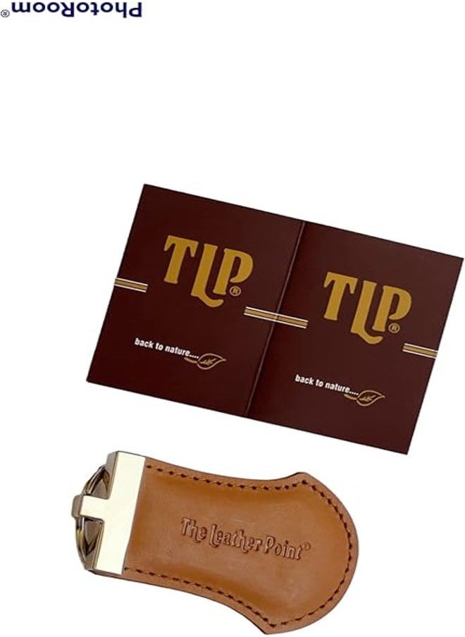 Generic - The Leather Point ; Genuine Leather Keychain for Men and Women, ​Leather Keychain Car (lite brown) - Image 1