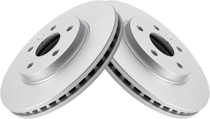 TRQ Front Brake Rotor Set G Coated Vented Compatible with 2017-2023 Chevrolet Bolt EV 2022-2023 Bolt EUV 2011-2019 Cruze 2016 Cruze Limited 2012-2020 Sonic 2016-2019 Volt - Image 3