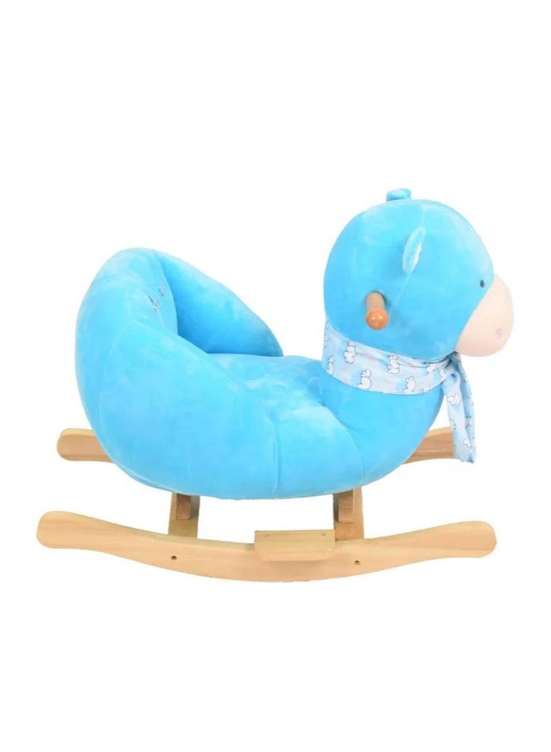 Baby Rocking Chair Wooden Riding Toy for 6 Months Boys Girls Toddler Rocking Toy Kids Outdoor Indoor Plush Stuffed Rocking Chair Baby Gift - Image 3