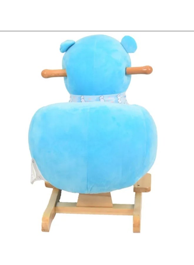 Baby Rocking Chair Wooden Riding Toy for 6 Months Boys Girls Toddler Rocking Toy Kids Outdoor Indoor Plush Stuffed Rocking Chair Baby Gift - Image 4