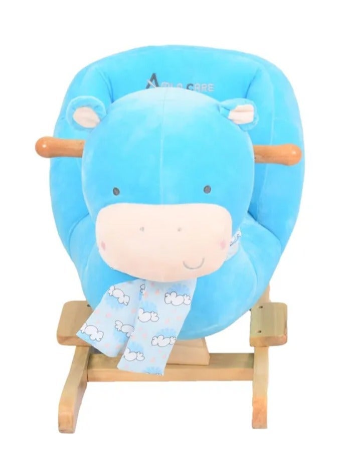 Baby Rocking Chair Wooden Riding Toy for 6 Months Boys Girls Toddler Rocking Toy Kids Outdoor Indoor Plush Stuffed Rocking Chair Baby Gift - Image 2