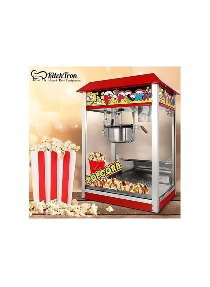 AL KHAYAM آلة صنع الفشار من KitchTron، آلة ثقيلة الوزن، آلة صنع الفشار بالهواء الساخن الكهربائية ذات السعة الكبيرة، للاستخدام التجاري والمنزلي  - Image 1