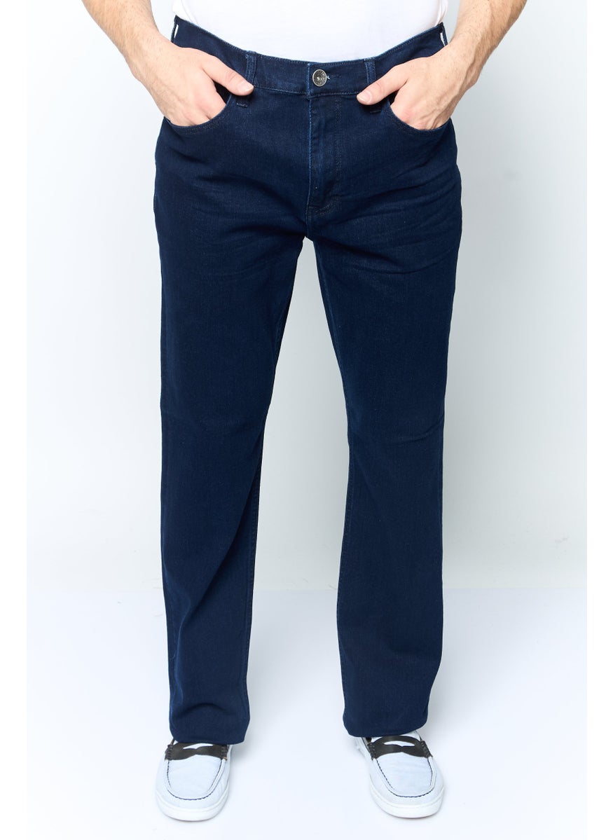 Seven 7 - Men Classic Straight Fit Washed Stretchable Denim, Blue - Image 1