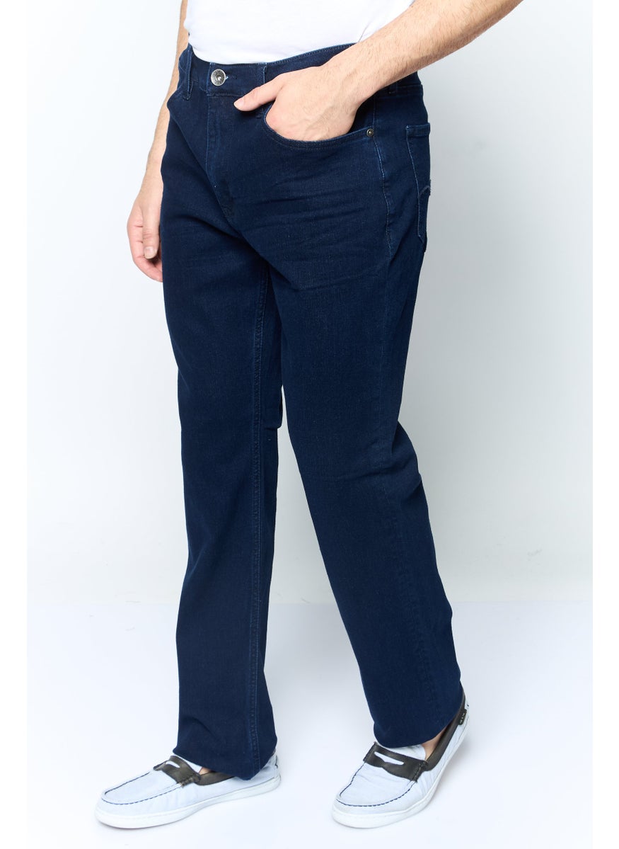 Seven 7 - Men Classic Straight Fit Washed Stretchable Denim, Blue - Image 1