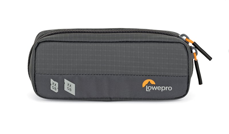 Lowepro GearUp Memory Wallet 20 Compact Memory Card Organizer for CF XQD and SD Cards SD Case with Dual Zipper Closure Made with Recycled Fabrics Grey - Image 2