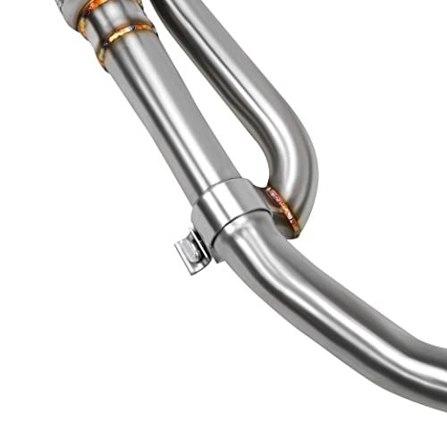 JY PERFORMANCE T304 Stainless Steel Exhaust Flex Y Pipe compatible with 2009-2017 Enclave Traverse Acadia Outlook (2PCS Design) - Image 4