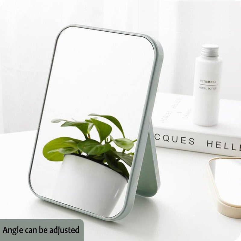 DORMICO Makeup Mirror Portable Vanity Mirror 8 Inch 90 Adjustable Rotation for Bathroom Room Travel Decor Gifts Blue - Image 2