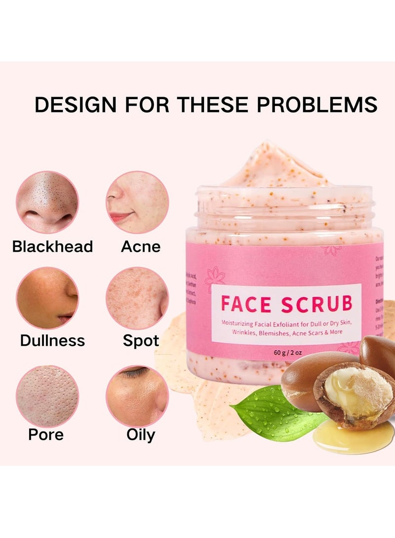 ميلاو مقشر للوجه بالريتينول وفيتامين E - مقشر غسول الوجه ، مقشر للوجه ، مقشر للوجه للنساء ، منظف مقشر لطيف للوجه لتقشير تفتيح 60 جم - Image 4