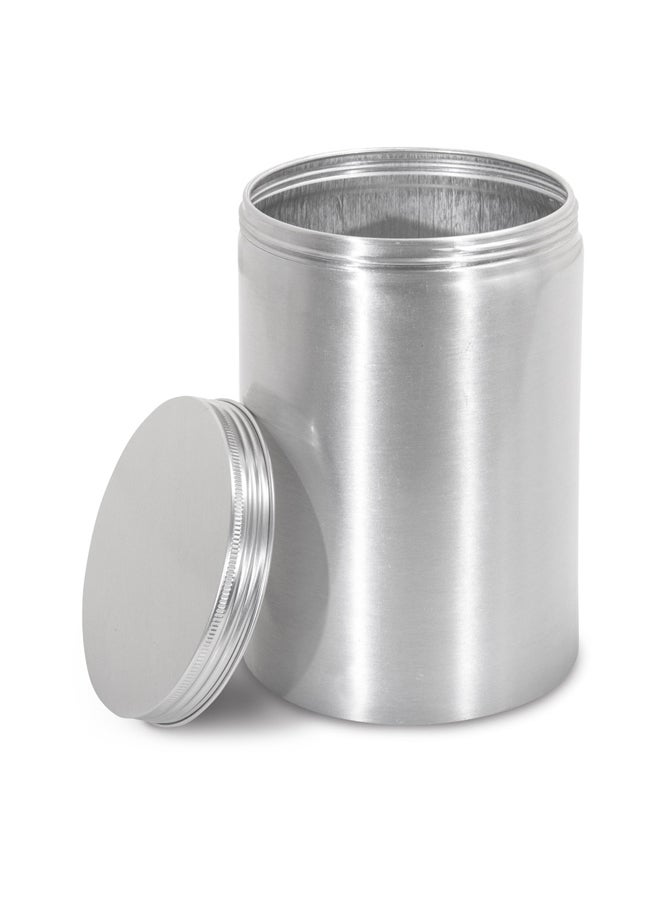 AL SANIDI Aluminum spice box, Tea, coffee and sugar storage for trips, Silver, capacity 2000 ml - Image 4