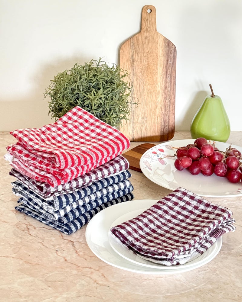 Pixel Home Decor | Economy Range | Multipurpose Cleaning Cloth, Kitchen Napkin, Table Wipe (20x20 inch) Pack of 10 Pcs - Image 4