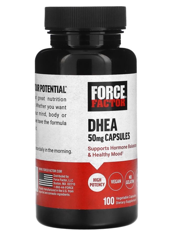 Force Factor DHEA 50 mg 100 Vegetable Capsules - Image 2