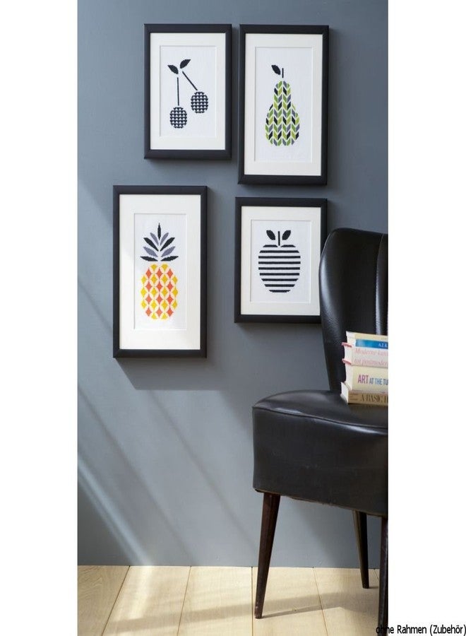 Vervaco Counted Cross Stitch Kit Pineapple 6.4" x 10.4" - Image 2