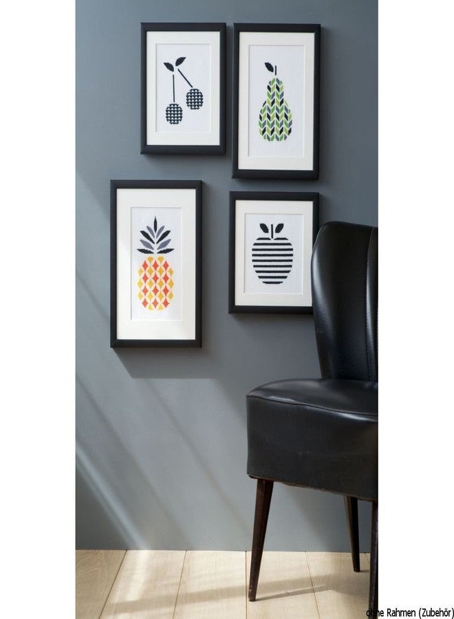 Vervaco Counted Cross Stitch Kit Pineapple 6.4" x 10.4" - Image 3