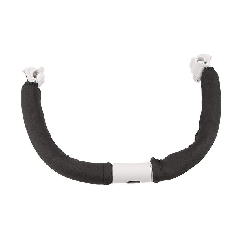 eecoo Baby Stroller Handle Adjustable Armrest Bumper Bar Universal Black Steel Frame Suitable for Most Baby Strollers - Image 1