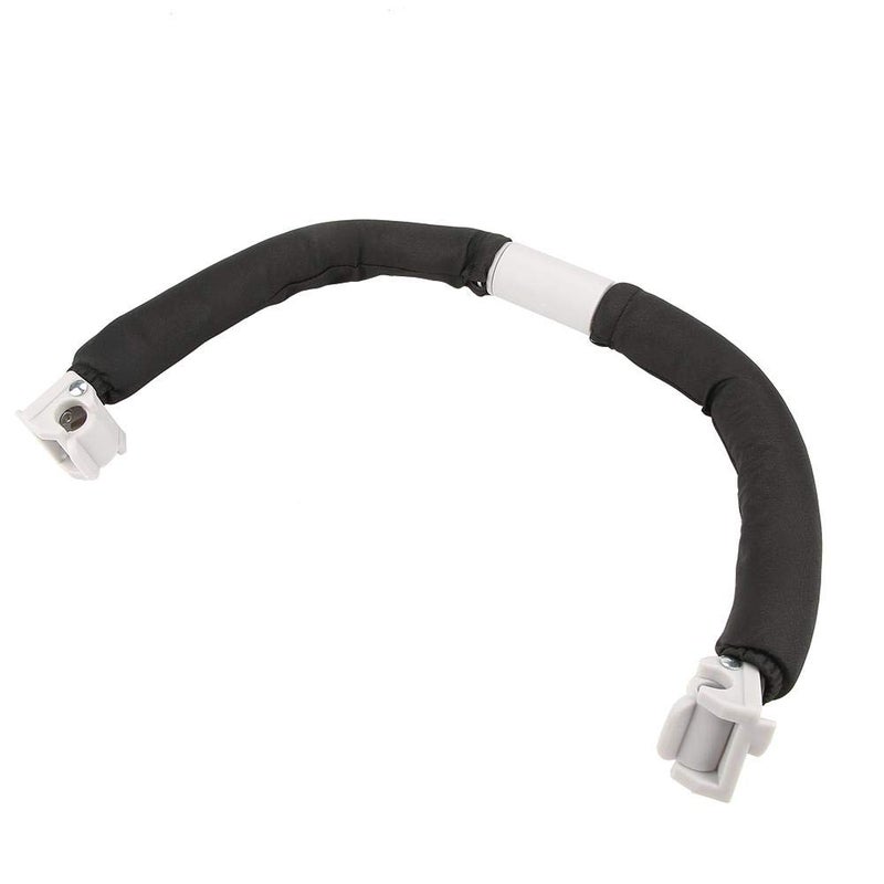 eecoo Baby Stroller Handle Adjustable Armrest Bumper Bar Universal Black Steel Frame Suitable for Most Baby Strollers - Image 2
