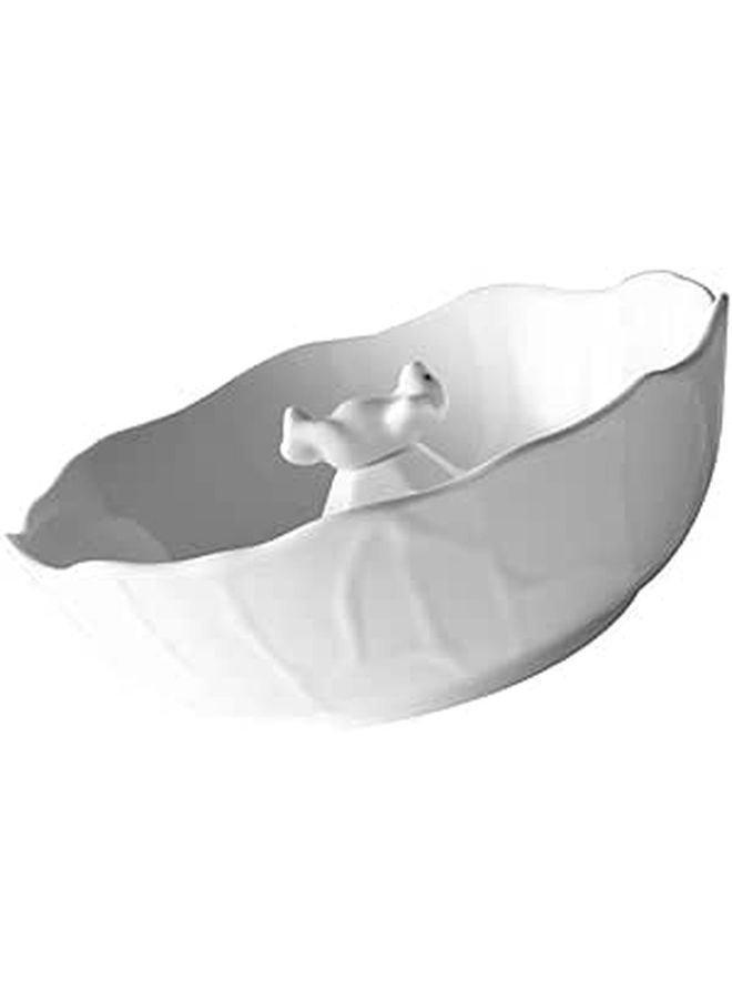 Ceramic Polar Bear Snack Bowl 1000ml For Dessert Salad Soup Kitchen Dining - Image 1