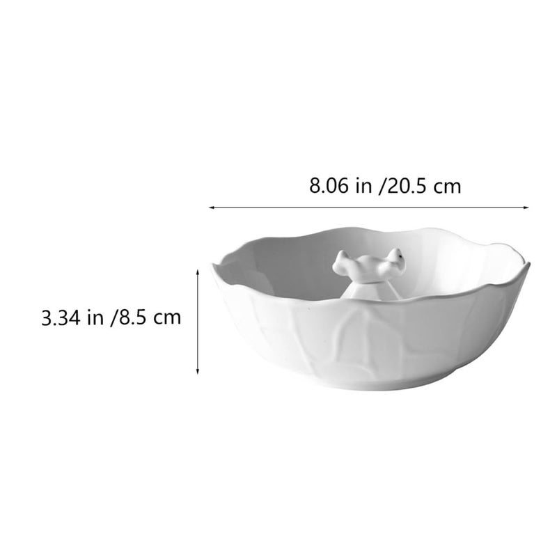 Ceramic Polar Bear Snack Bowl 1000ml For Dessert Salad Soup Kitchen Dining - Image 3