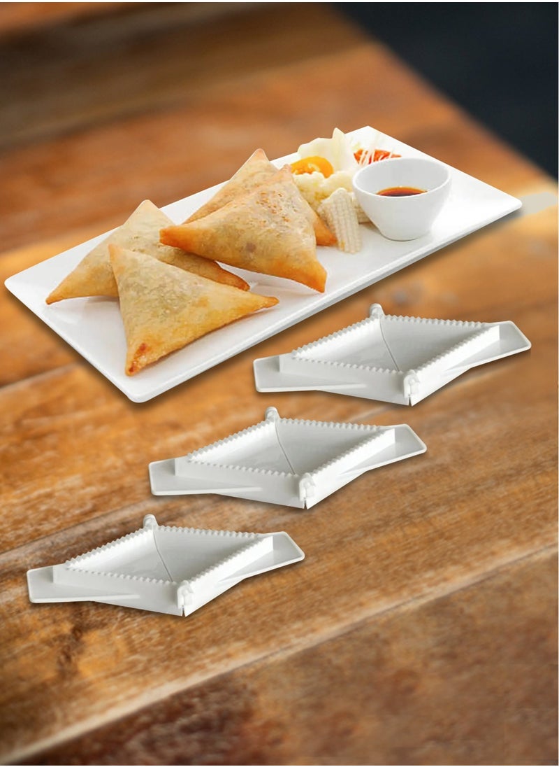 Asraar - Dumpling Maker 3 Pcs Set – Easy-to-Use Dumpling Mold for Perfect Dumplings – Made of Durable Food-Grade PP Material, Includes 3 Different Sizes for Versatile Cooking, Ideal for Dumplings, Ravioli, Empanadas and More, Portable & Easy to Clean – White - Image 1