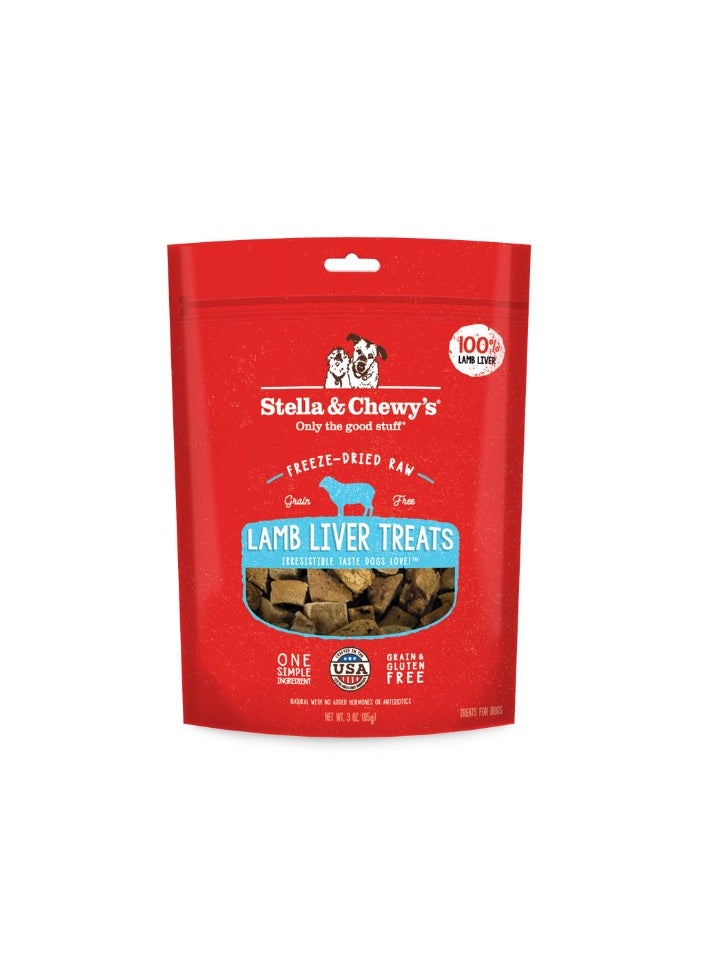 Stella & Chewys Stella & Chewys Lamb Liver Treats – 3 oz, Stella & Chewys treats, best dog treats, premium dog treats, dog treats, Stella & Chewy's dog treats, natural dog treats, nutritious dog treats, chicken heart treats  - Image 1