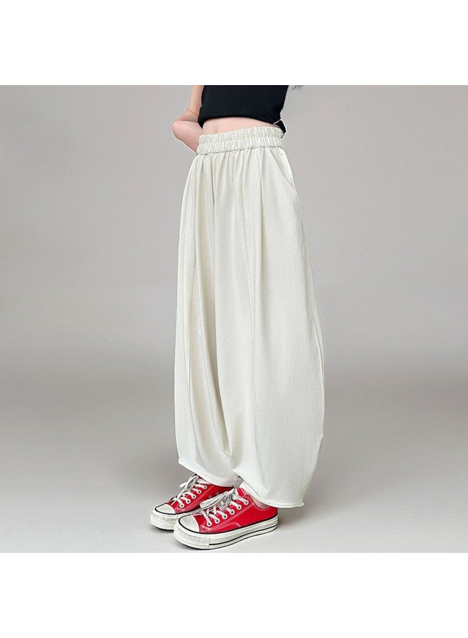 Bumblebee Girls' Summer Mosquito-repellent Pants 2025 New Fashion Thin Casual Loose Boho Palazzo Pants For Big Kids - Image 5