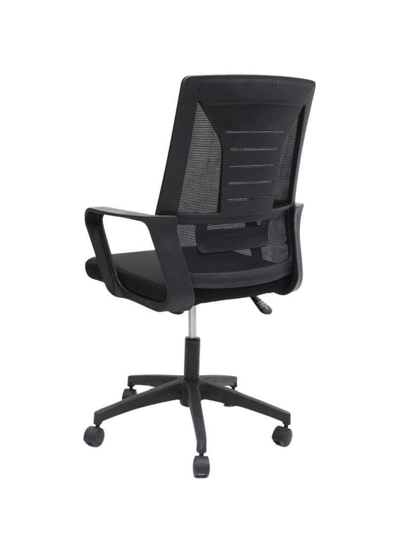 KARNAK Karnak Mesh Executive Office Home Chair 360° Swivel Ergonomic Adjustable Height, Computer Desk Chair Comfort Foam Chair with Armrests K-175 Color Black  - Image 2