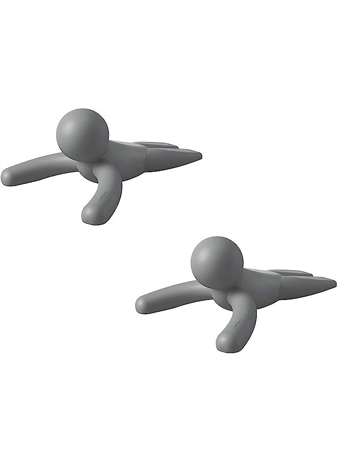 UMBRA - Buddy Door Stop, Charcoal Set Of 2 Gray 1013767-149 - Image 1