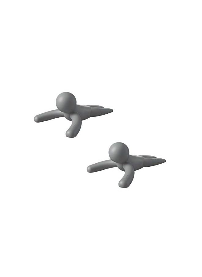UMBRA - Buddy Door Stop, Charcoal Set Of 2 Gray 1013767-149 - Image 1