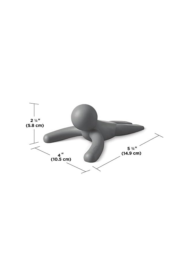 UMBRA - Buddy Door Stop, Charcoal Set Of 2 Gray 1013767-149 - Image 1