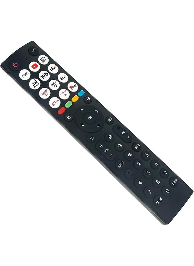 erorex - Erf2A60 Voice Replaced Remote Control Fit For Hisense Smart Tv 2022 2023 55E77Kqtuk 70A6Ktuk 43E6Ktuk 65E7Kqtuk Pro 65E6Ktuk 43A6Ktuk 50A6Ktuk 55A6Ktuk 58A6Ktuk Erf2K36 0011 Remote Control - Image 1