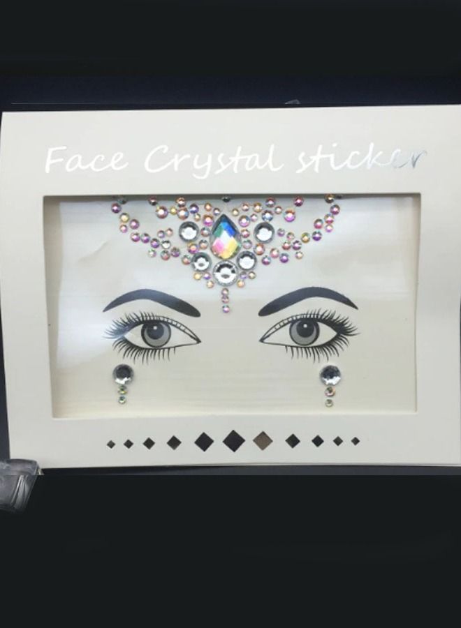 Luminous Mermaid Princess Face Gems Glitter Tattoo