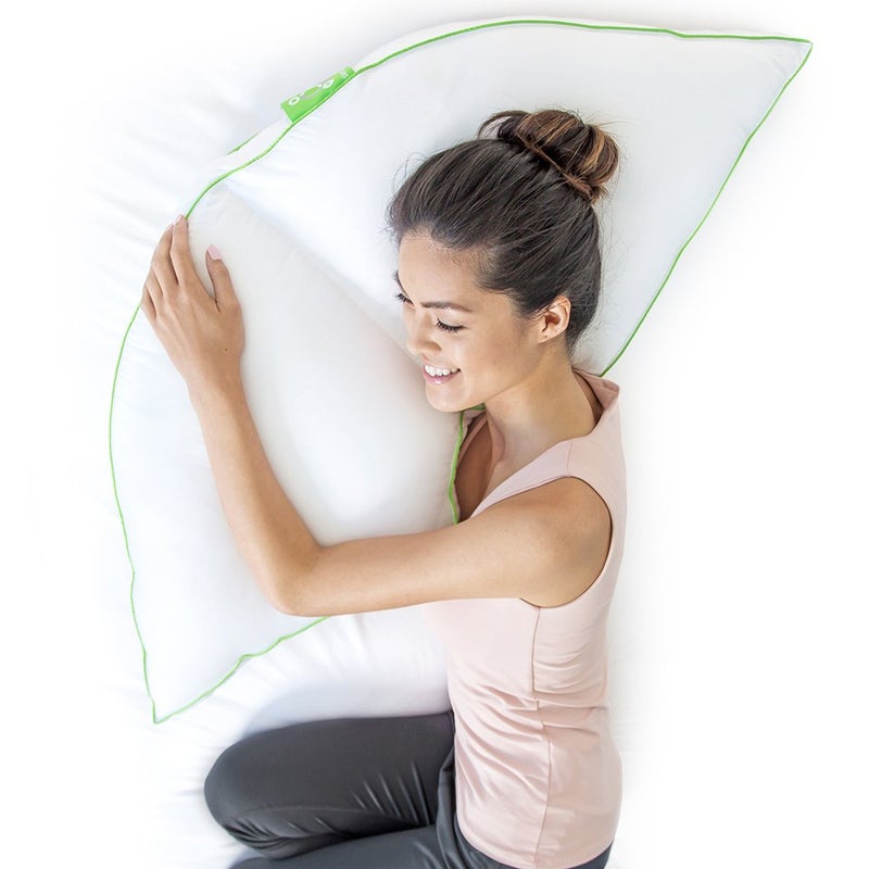 Sleep Yoga 2-Pack Pillow Cover Case Side Sleeper Pillow (Gray) - Image 2