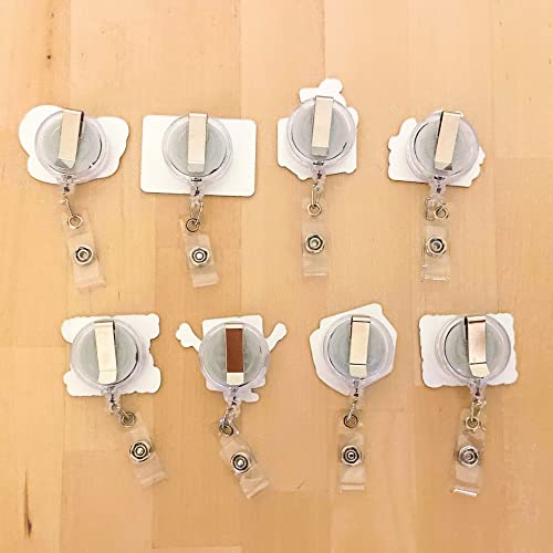 YJ PREMIUMS 7pc Funny Badge Reel Retractable for Nurse, Teachers, Nurses, Office Workers & Nursing | Cute Cool ID Tag Card Holder Clips for Doctor Student for Men & Women Lanyard Supplies Accessories (Meme) - Image 5