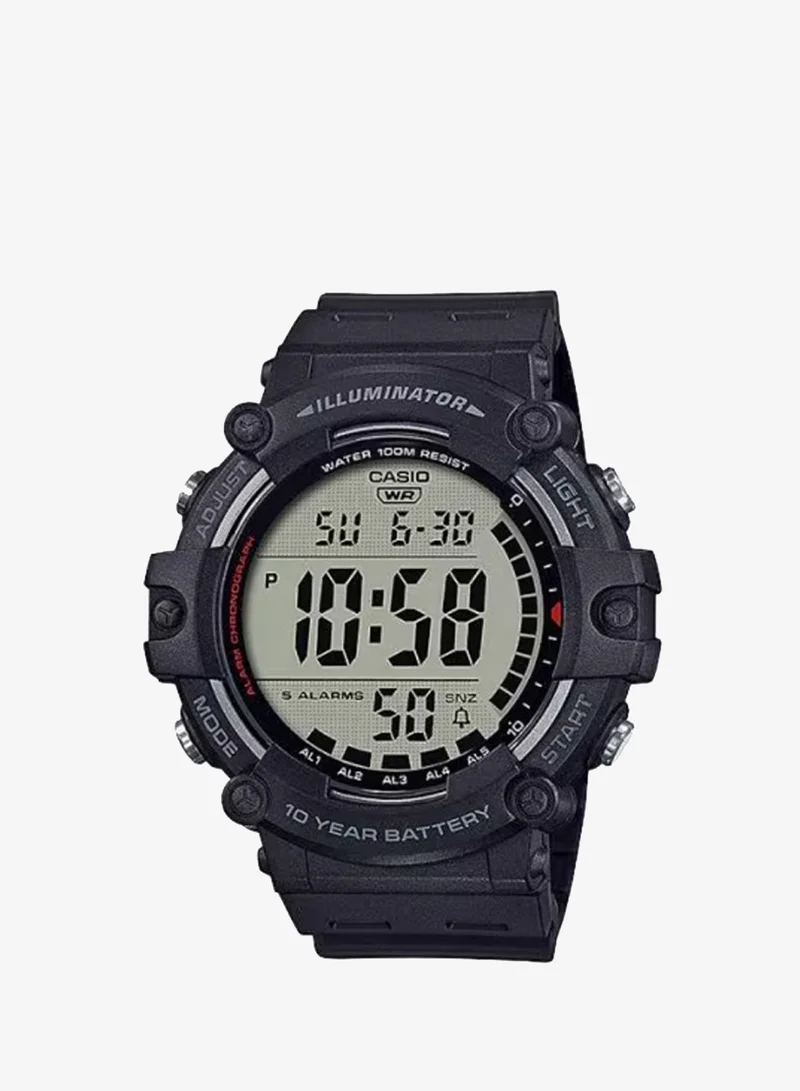 CASIO Men's Digital Display Watch With Black Resin Strap - AE-1500WH-1AVDF
