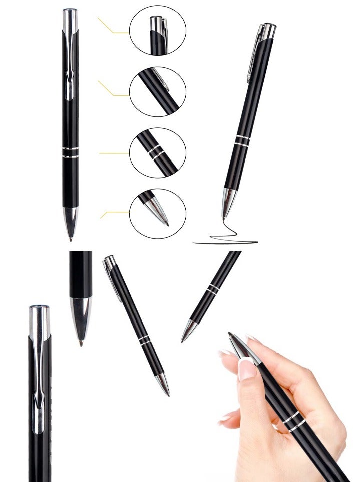 دي فاني ساعة يد للرجال ستانلس ستيل أنالوج بعقارب مع قلم معدن هدية - Image 3