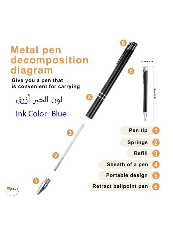 دي فاني ساعة يد للرجال ستانلس ستيل أنالوج بعقارب مع قلم معدن هدية - Image 4