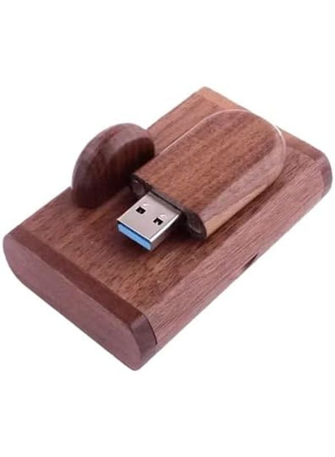 Wood USB 3 0 Flash Drive 8GB Walnut With Box Pen Drive Memory Stick Business Gift - Image 1