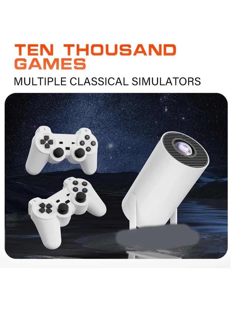 ELTRAZONE - "Mini Projector with Controller – 2-in-1 Video Game Projector, 64GB Storage, 10,000+ Retro Games, 1080P Smart Projector with WiFi 6, BT 5.0, HDMI/USB Support" - Image 1
