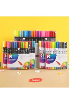 Hot Sale Journal Planner Colored Fine Point Markers Drawing Coloring Brush Pens Sets Custom Dual Tip Art Markers 48Colors  - Image 2