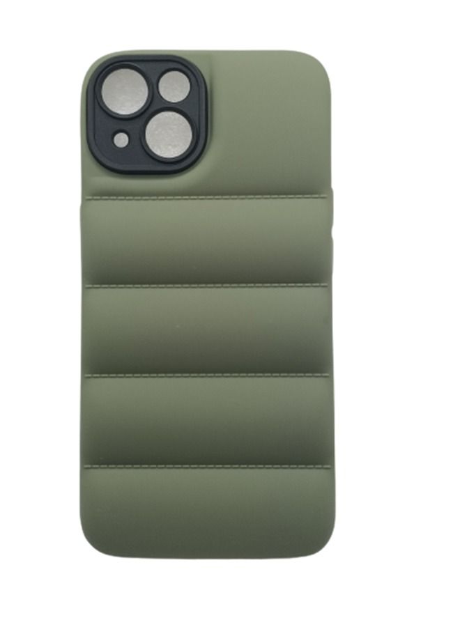 VR CREATIVE Green Puffer Jacket Case (Matte) for Apple Iphone 14 Plus - Image 2