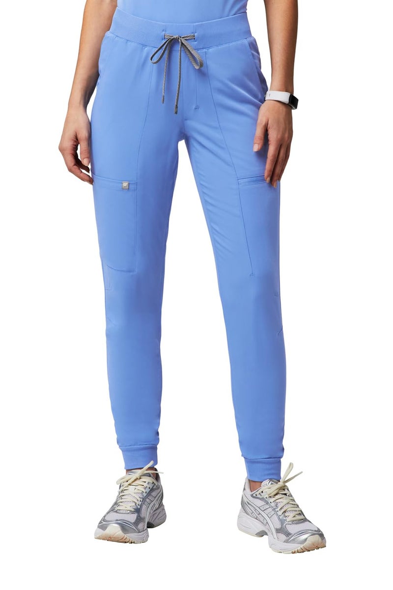 Fabletics Women's Active Scrub Jogger - MotionTech, 4-Way Stretch, Pocket-Packed, Lightweight, Semi-Slim Fit, M/Regular 28 in | 28, Ceil Blue - Image 1