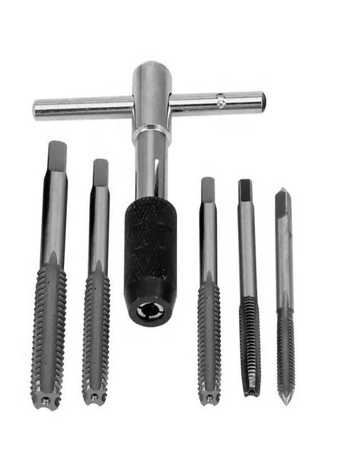 DY TOOLS 6PCS Adjustable Metric T-Handle Tap Wrench Set M6/M7/M8/M10/M12 Threading - Image 2