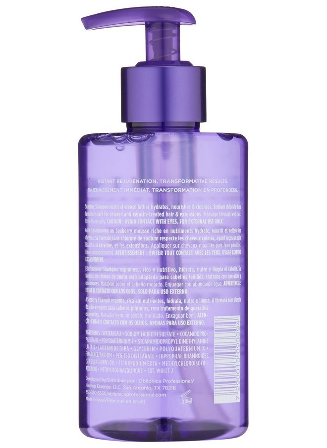 Obliphica Professional Obliphica Seaberry Shampoo For Medium To Coarse Hair Frizz Free Nourished And Damaged Repaired Hair Hair Mask & Treatment For Dry Hair And Growth 10 Fl Oz  - Image 2