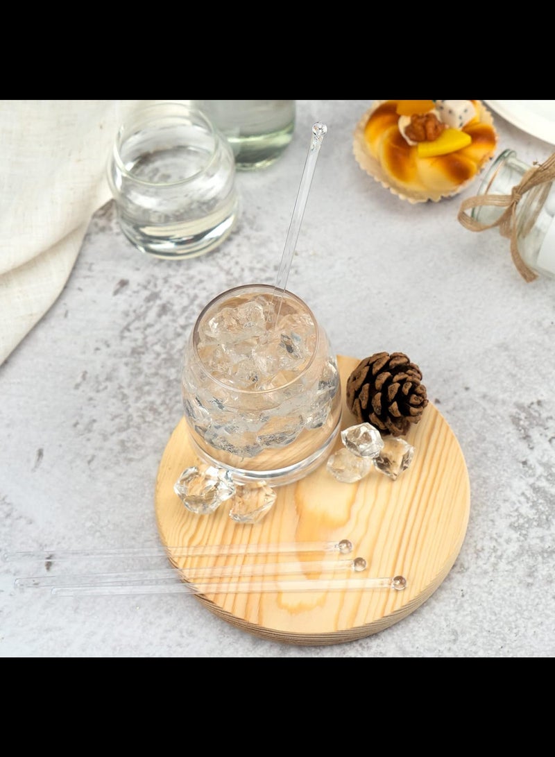 AVACraft 100-Pcs Clear Plastic Stirrer, Beverage Stirrer,Crystal Cake Pops, Coffee Drink Stirrers, Lolipop Stick,18.5cm  - Image 3