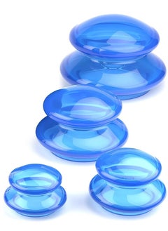 SYOSI Cupping Set  Ultra Clear Blue Silicone Therapy for Cellulite Reduction and Myofascial Release - Massage Therapists and Home Use  - Image 1