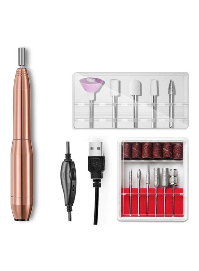 NIBEMINENT USB Manicure Pen Nail Drill Machine Multicolour - Image 1