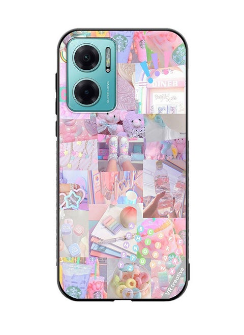 Protective Case Cover For Xiaomi Redmi Note 11E Cute Collage Design Multicolour