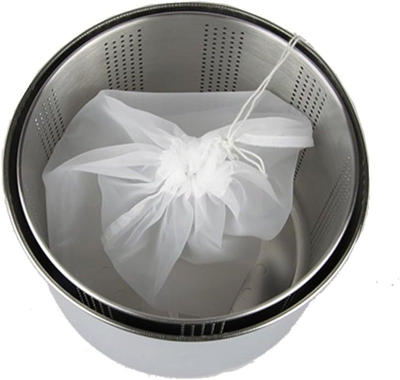 EJWOX 05308 Gallon Cheesecloth Bags Filter Bag for Stainless SteelAluminum Fruit Wine Press 2 Pack 053 Gallon - Image 3