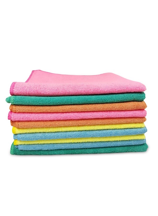 3XR Pack of 10 Premium Microfiber Cleaning Towel Multicolour. 40X30CM – Multi-Purpose, Polishing, Drying & Household Cleaning – Soft, Lint-Free, Scratch-Free, Quick Dry, Reusable - 7757 - Image 2