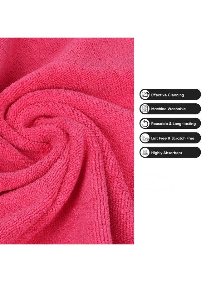 3XR Pack of 10 Premium Microfiber Cleaning Towel Multicolour. 40X30CM – Multi-Purpose, Polishing, Drying & Household Cleaning – Soft, Lint-Free, Scratch-Free, Quick Dry, Reusable - 7757 - Image 4